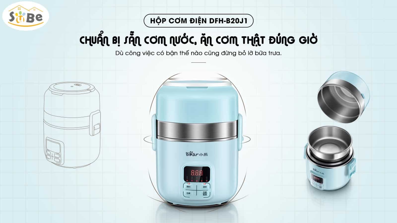 Hộp cơm điện Bear DFH – B20J1