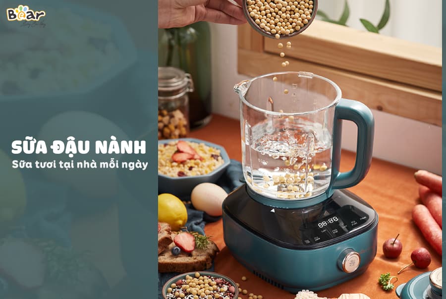 Máy xay nấu đa năng cách âm Bear PBJ-B06W1