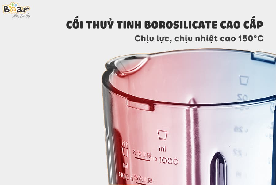 Máy xay nấu đa năng cách âm Bear PBJ-B06W1