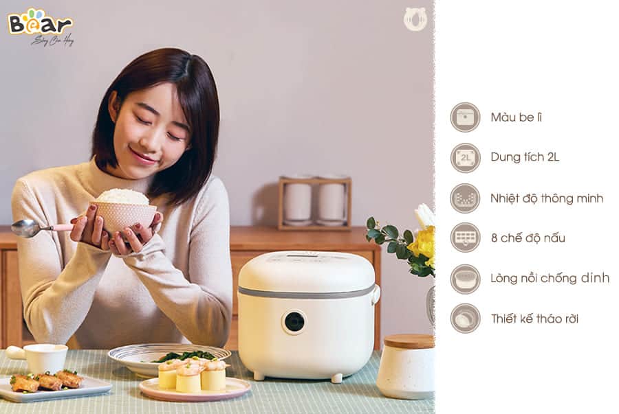 Nồi cơm điện thông minh Bear SUBE015 (DFB-B20A1)