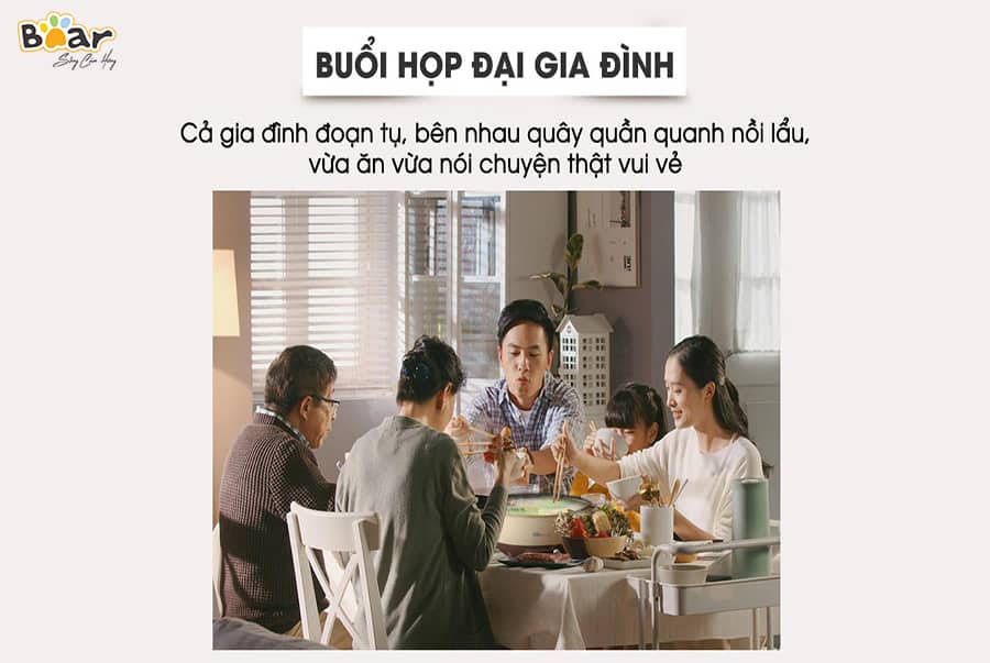 Nồi lẩu uyên ương 6L Bear DHG-B60R6