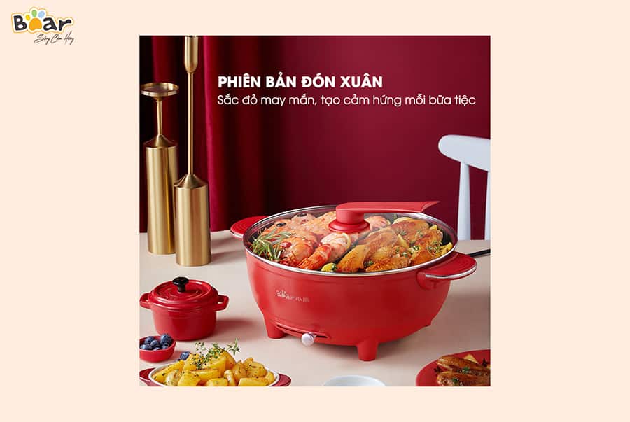 Nồi lẩu uyên ương Bear SUBE006