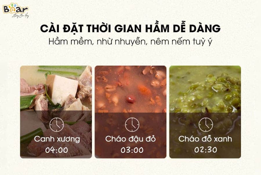 Nồi nấu chậm Bear 1.6L SUBE002