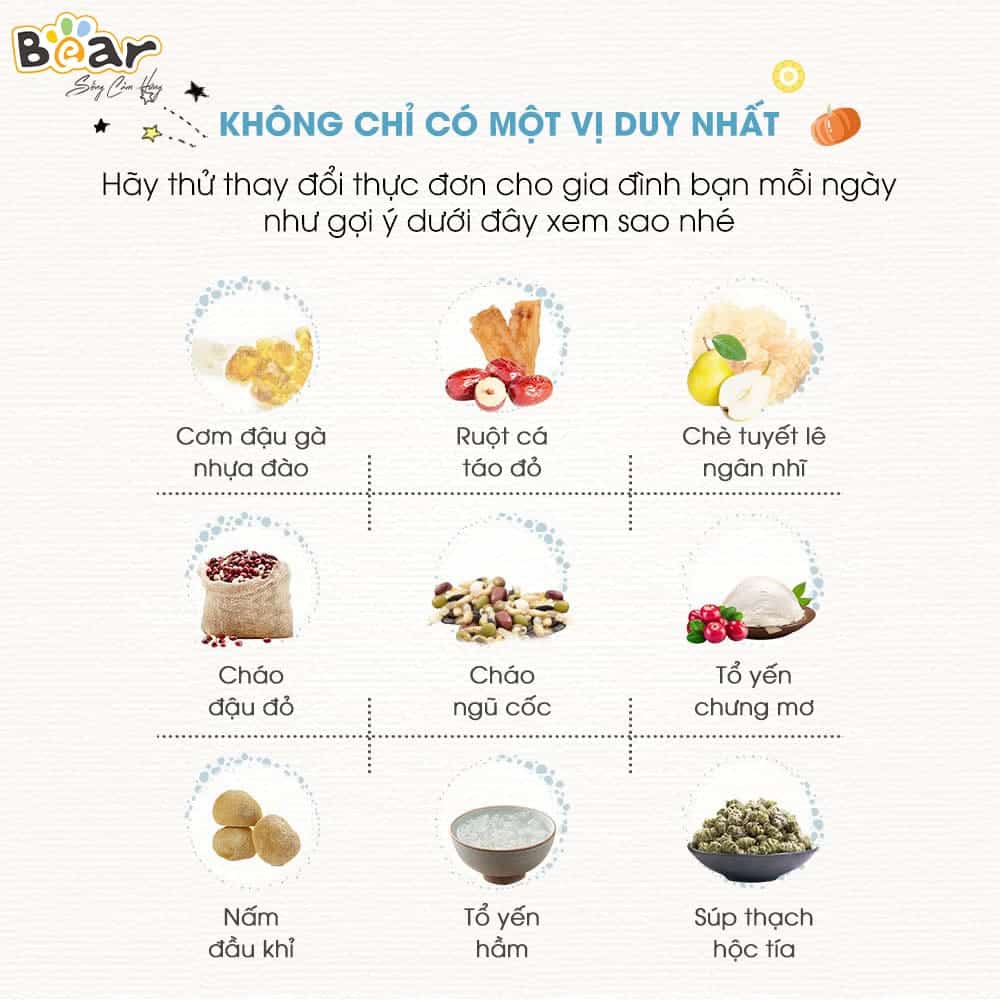 Nồi nấu chậm Bear 2.5L SUBE003
