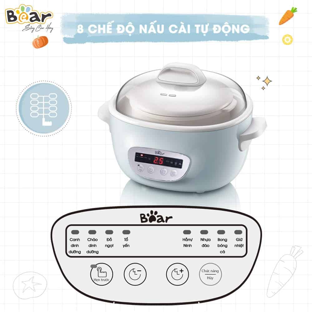 Nồi nấu chậm Bear 2.5L SUBE003
