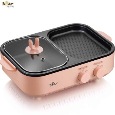 Nồi lẩu nướng 2 ngăn mini Bear DKL-C12D1