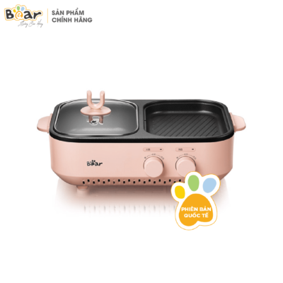 Nồi lẩu nướng 2 ngăn mini Bear DKL-C12D1