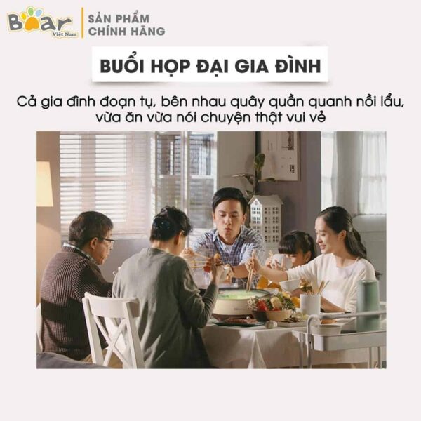 Nồi lẩu uyên ương 6L Bear DHG-B60R6