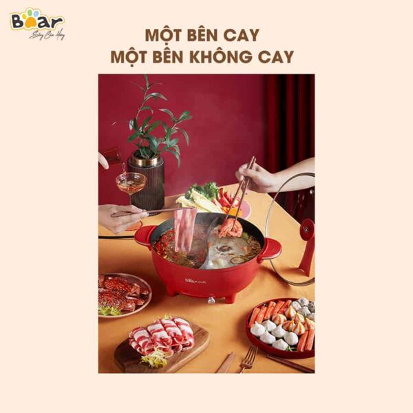 Nồi lẩu uyên ương Bear SUBE006