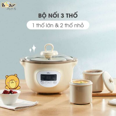 Nồi nấu chậm Bear 1.6L SUBE002