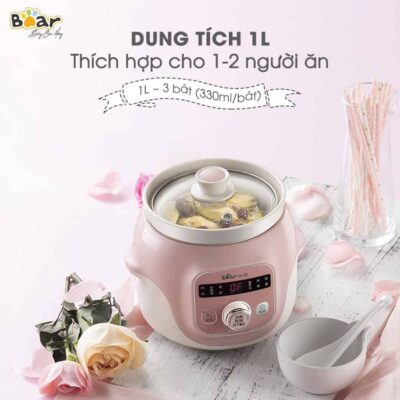 Nồi nấu chậm Bear 1l DDG-D10B1S