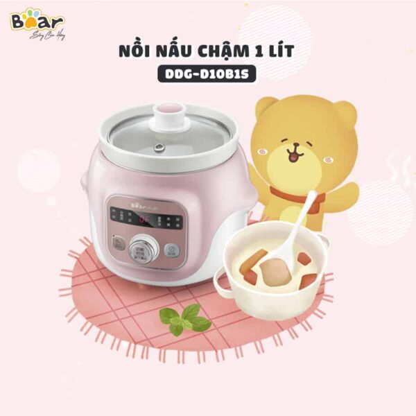 Nồi nấu chậm Bear 1l DDG-D10B1S