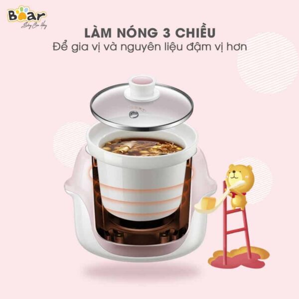 Nồi nấu chậm Bear 1l DDG-D10B1S