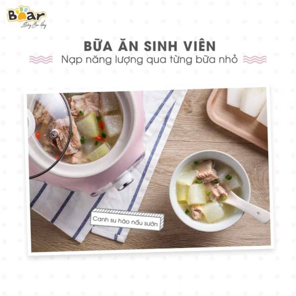 Nồi nấu chậm Bear 1l DDG-D10B1S