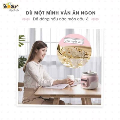 Nồi nấu chậm Bear 1l DDG-D10B1S