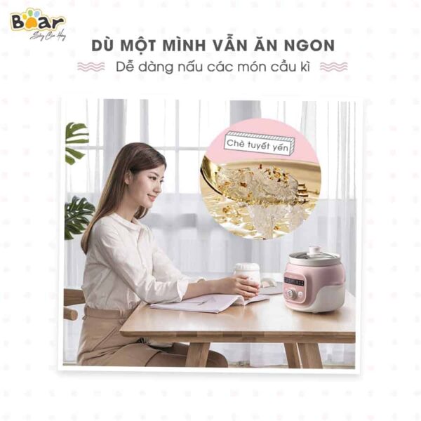 Nồi nấu chậm Bear 1l DDG-D10B1S