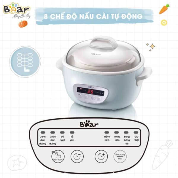 Nồi nấu chậm Bear 2.5L SUBE003